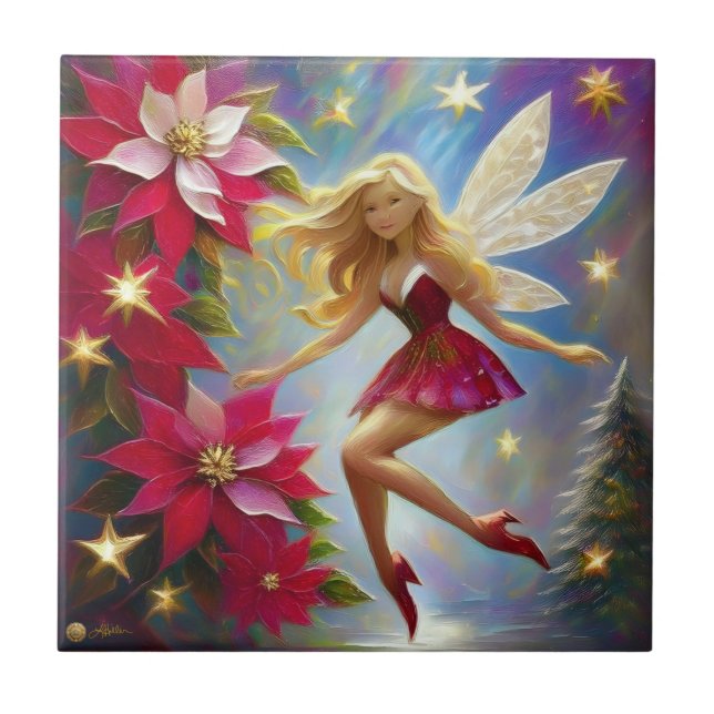 Christmas Fairy Collection - Honey Blonde Hair Tile (Front)