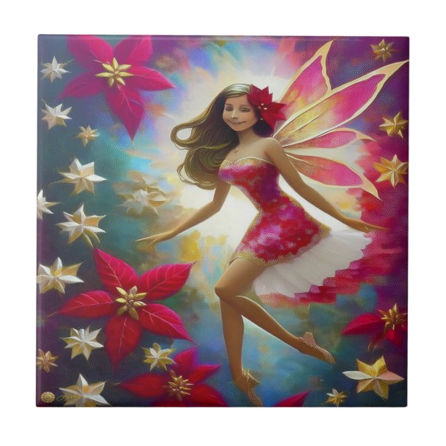 Christmas Fairy Collection - Light Brown Hair Tile (Front)