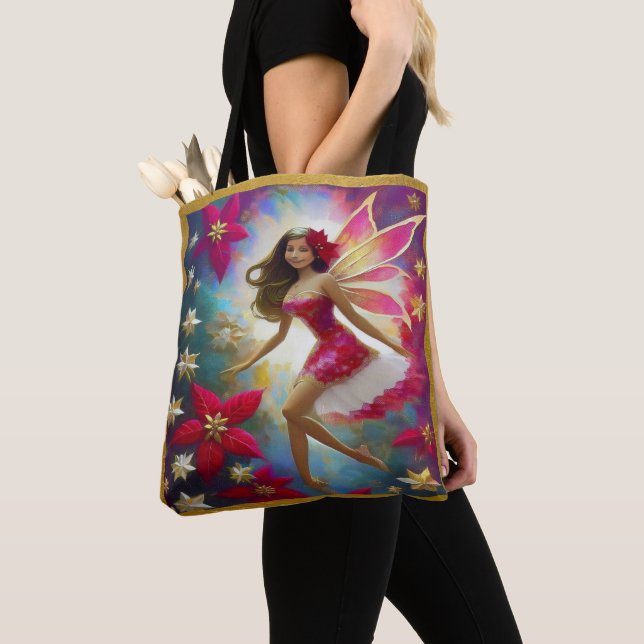 Christmas Fairy Collection - Light Brown Hair Tote Bag (Close Up)