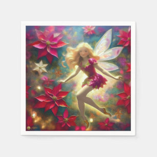 Christmas Fairy Collection - Pale Gold Blonde Hair Napkin
