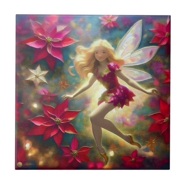 Christmas Fairy Collection - Pale Gold Blonde Hair Tile (Front)