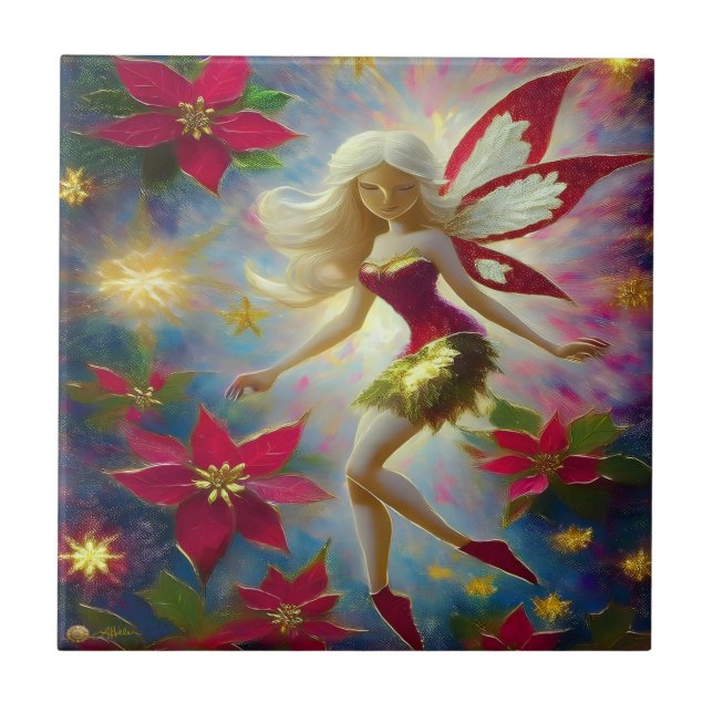 Christmas Fairy Collection - Platinum Blonde Hair Tile (Front)