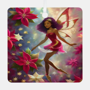 Christmas Fairy Collection Plum Tint Natural Hair Metal Tree Decoration