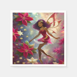 Christmas Fairy Collection Plum Tint Natural Hair Napkin