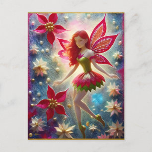 Christmas Fairy Collection - Red Hair Postcard