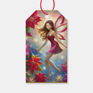 Christmas Fairy Collection - Reddish Brown Hair Gift Tags