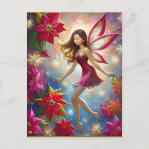 Christmas Fairy Collection - Reddish Brown Hair Postcard