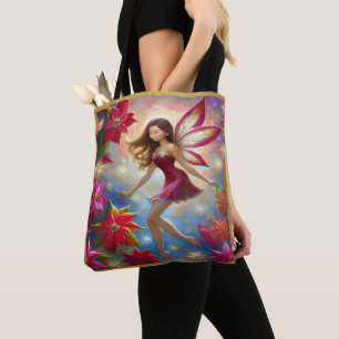 Christmas Fairy Collection - Reddish Brown Hair Tote Bag