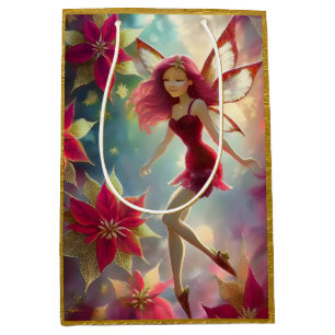 Christmas Fairy Collection - Rose Red Hair Medium Gift Bag