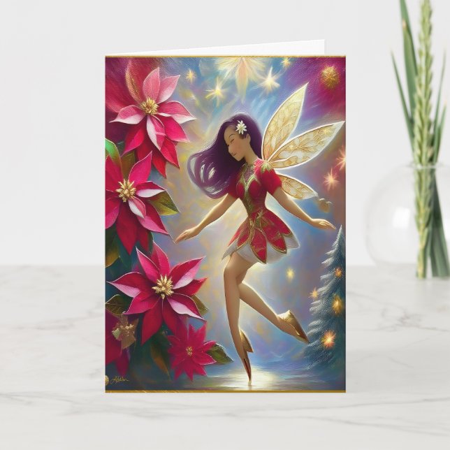 Christmas Fairy Collection - Straight Plum Hair Card (Front)
