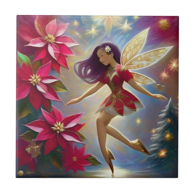 Christmas Fairy Collection - Straight Plum Hair Tile (Front)
