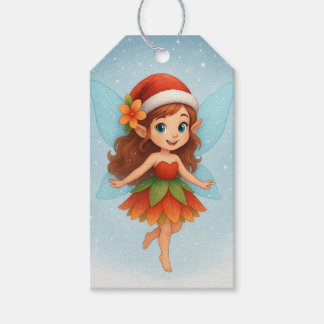 Christmas Fairy ,Cute Winter Fairy Holiday Gift Tags