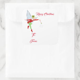 Christmas Fairy Gift Tag Stickers