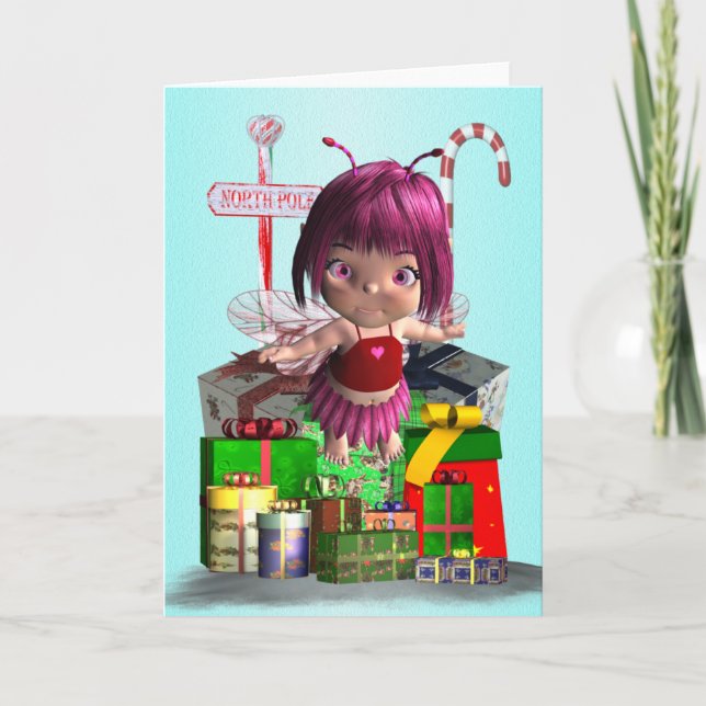 Christmas Fairy Holiday Card (Front)