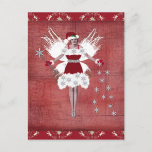 Christmas Fairy Holiday Postcard