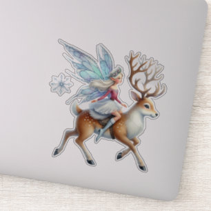 Christmas Fairy On Reindeer