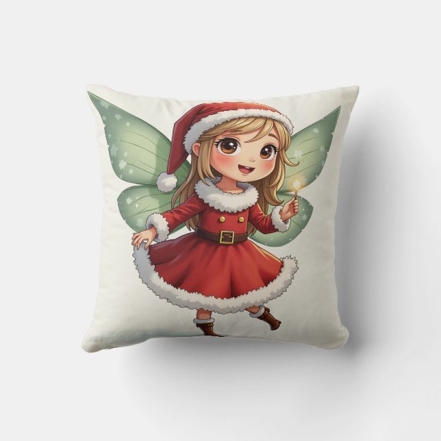 Christmas fairy pillow cushion (Back)