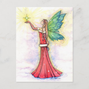 Christmas Fairy Postcard by Molly Harrison
