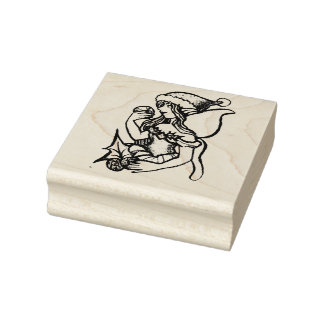 Christmas Fairy Rubber Stamp
