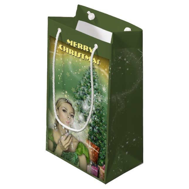 Christmas Fairy Small Gift Bag (Front Angled)
