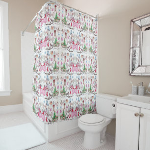 Christmas Fairy Tale Hand painted Pattern Shower Curtain