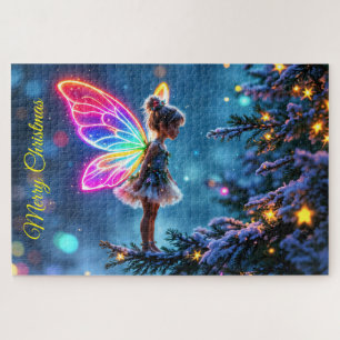 Christmas fairy winter forest festive magic jigsaw puzzle