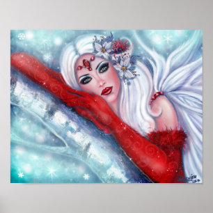 Christmas Fairy wisher  By Renee Lavoie  Poster