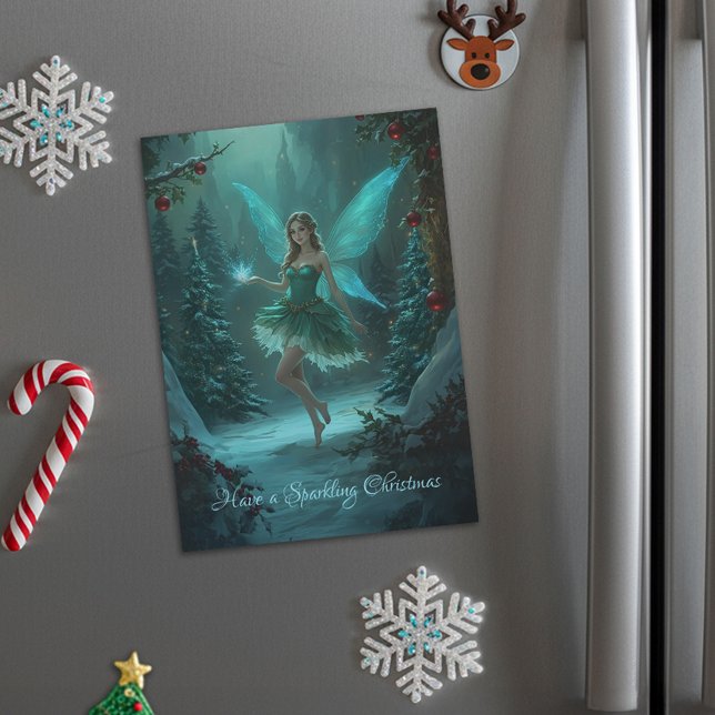 Christmas Fairy with Spark of Magic Magnetic Card (Creator Uploaded)