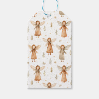 Christmas Fairytale Gift Tag in Neutral and White