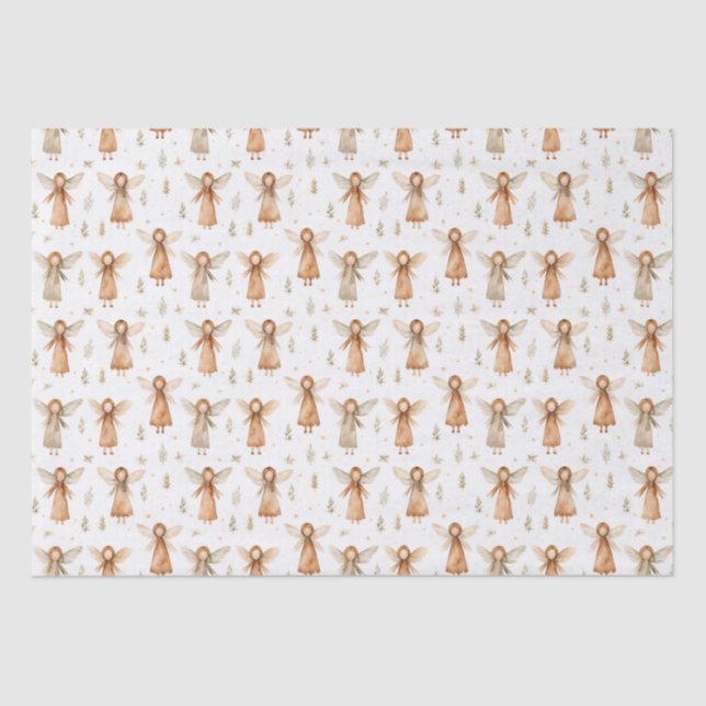 Christmas Fairytale Tissue Paper Neutral Colours (Front)