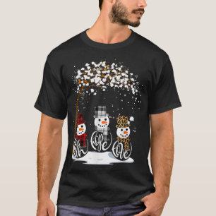 Christmas Faith Hope Love Snowman Funny Xmas For C T-Shirt