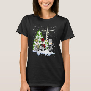 Christmas Faith Hope Love Snowman Jesus Dandelion T-Shirt