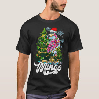 Christmas FaLaLa Mingo Flamingo With Cute Christma T-Shirt