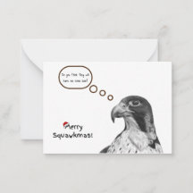 Christmas Falcon Note Card