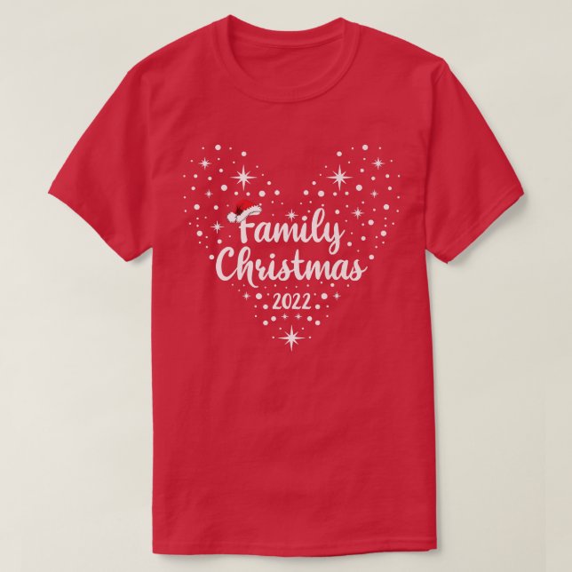 Christmas Family 2022 Cute Family Christmas 2022 P T-Shirt (Design Front)