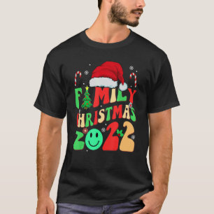 christmas family 2022 groovy Pajama matching Santa T-Shirt