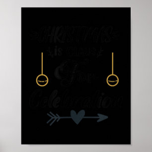 Christmas Family Costume With Quote Graphic Happy  Poster