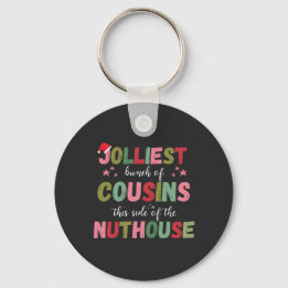 Christmas Family Cousin Reunion Matching Key Ring