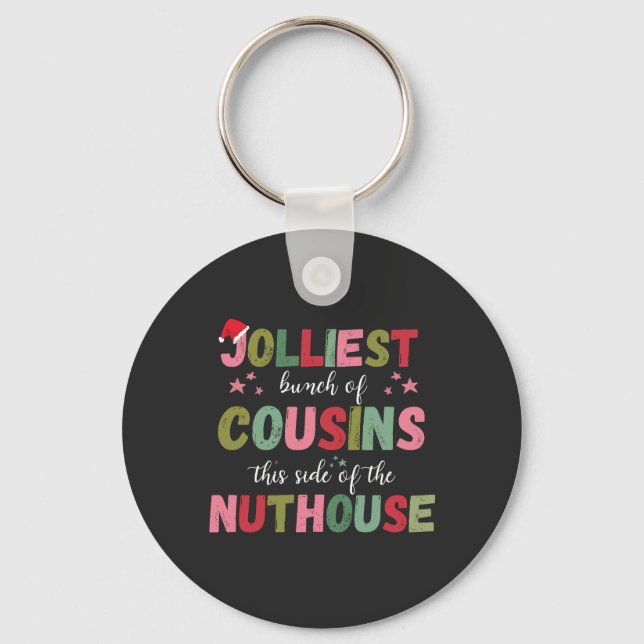 Christmas Family Cousin Reunion Matching  Key Ring (Front)