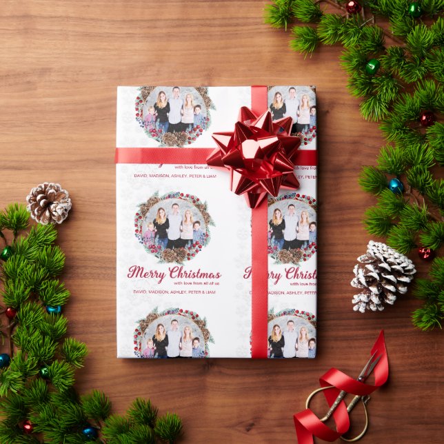 Christmas Family Custom Photo Wrapping Paper (Holiday Gift)