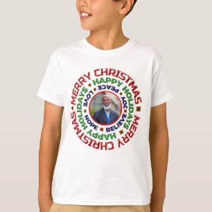 Christmas Family Dad Mum Photo Holidays Custom T-Shirt