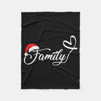 Christmas Family  Fleece Blanket