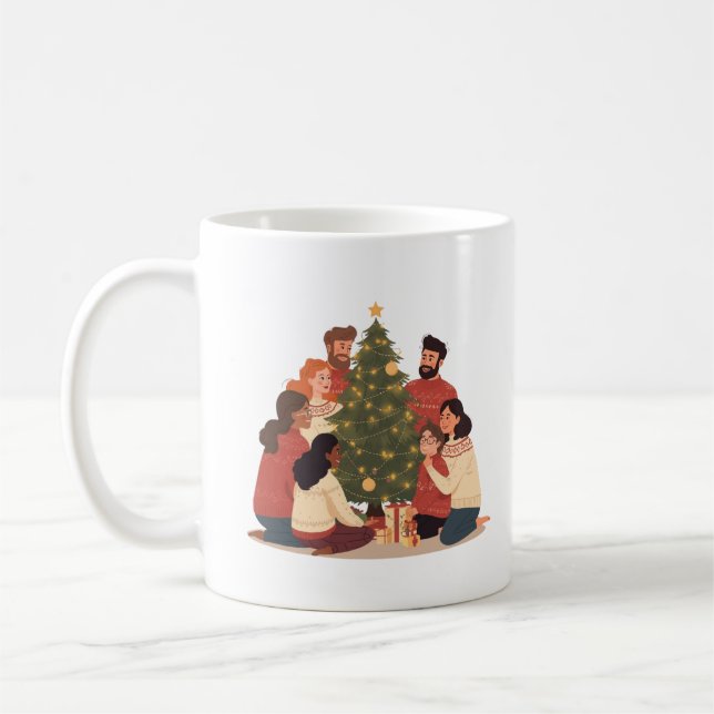 Christmas Family & Friends Cozy Holiday Mug (Left)