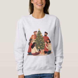 Christmas Family & Friends Cozy Holiday Sweatshirt
