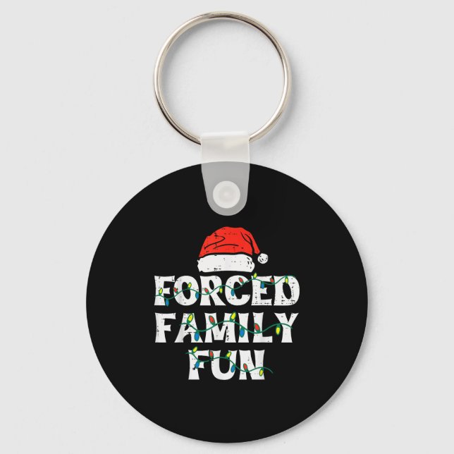 Christmas Family Funny Xmas Match Men Women Kids  Key Ring (Front)