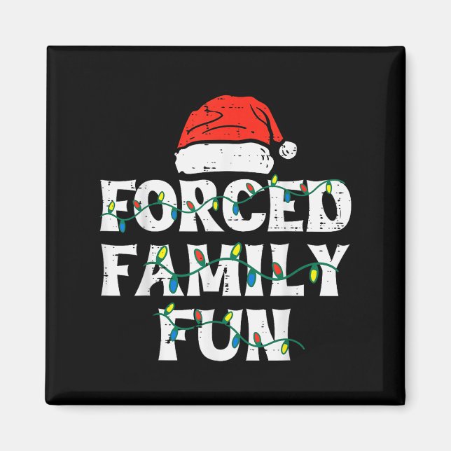 Christmas Family Funny Xmas Match Men Women Kids  Magnet (Front)