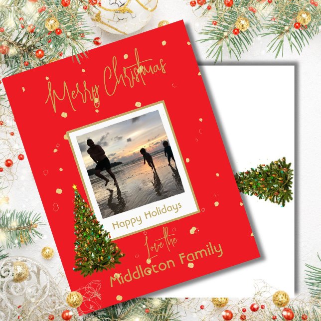 Christmas Family Gold Red Tree Holiday  (Creator Uploaded)