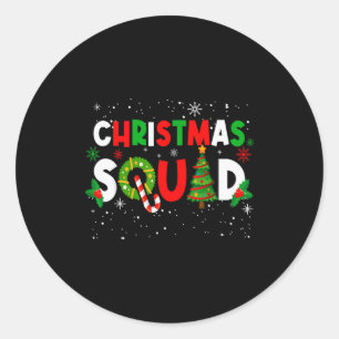 Christmas Family Matching Holiday X-mas Gift Chris Classic Round Sticker