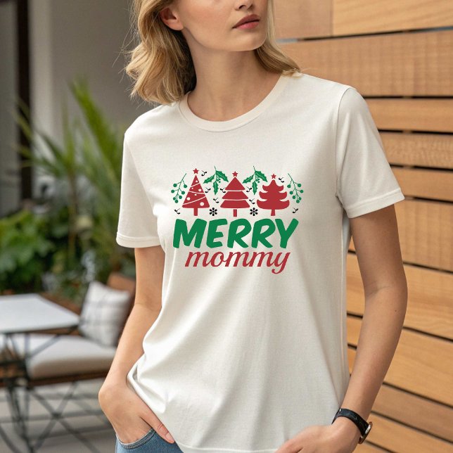 Christmas Family Matching Merry Mama Merry Mini T-Shirt (Christmas Family Matching Merry Mama Merry Mini T-Shirt)