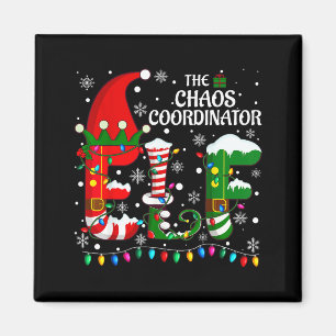 Christmas Family Matching Pajamas Chaos Coordinato Magnet